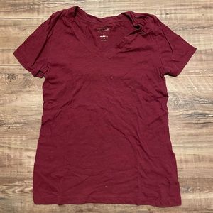 Women’s Red Maroon T-Shirt from Arizona Jean Co. size: M